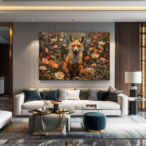 Floral Harmony Fox Art | MusaArtGallery™