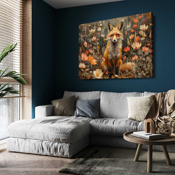 Floral Harmony Fox Art | MusaArtGallery™