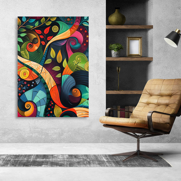 Floral Harmony Mexican Wall Art | MusaArtGallery™