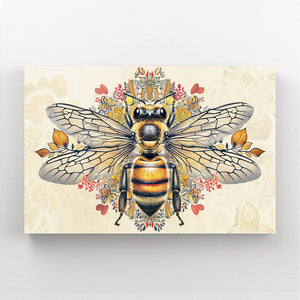 Floral Majesty Bee Art | MusaArtGallery™