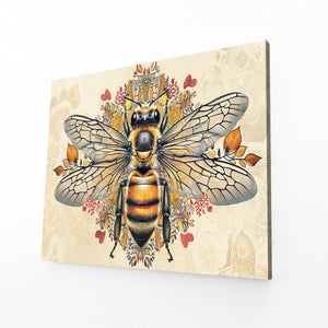 Floral Majesty Bee Art | MusaArtGallery™