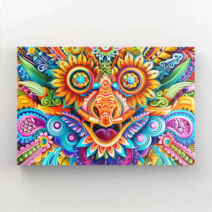 Floral Mask Mexican Wall Art | MusaArtGallery™