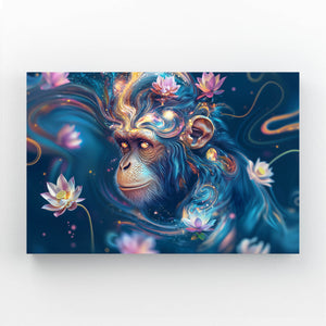 Floral Monkey Art
