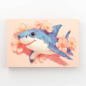 Floral Shark Art