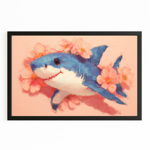 Floral Shark Art
