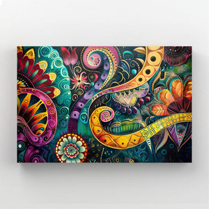 Floral Swirl Mexican Wall Art | MusaArtGallery™