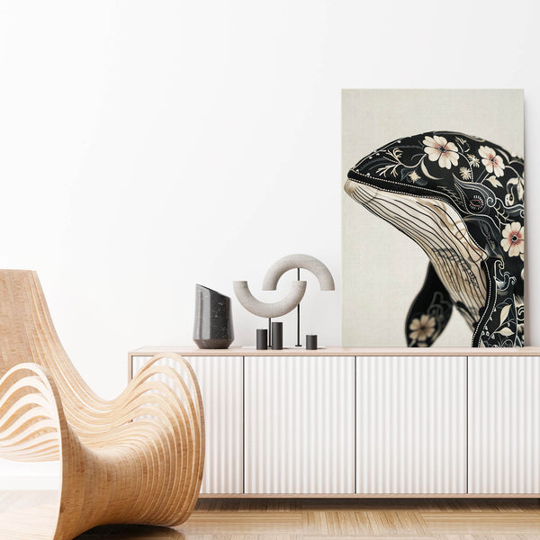 Floral Whale Art | MusaArtGallery™