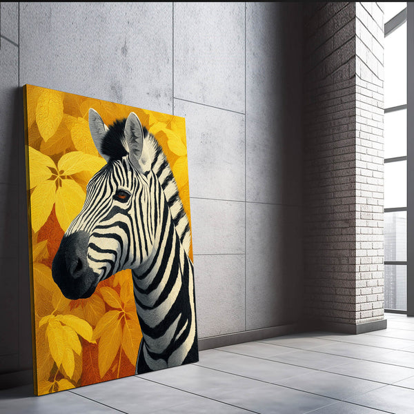 Floral Zebra Wall Art