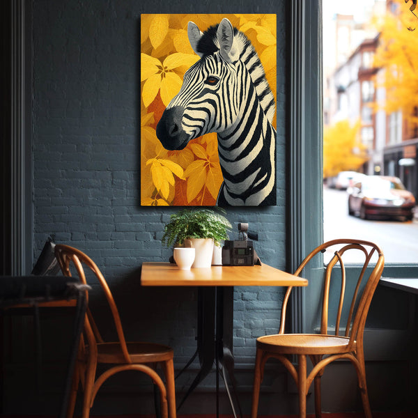 Floral Zebra Wall Art