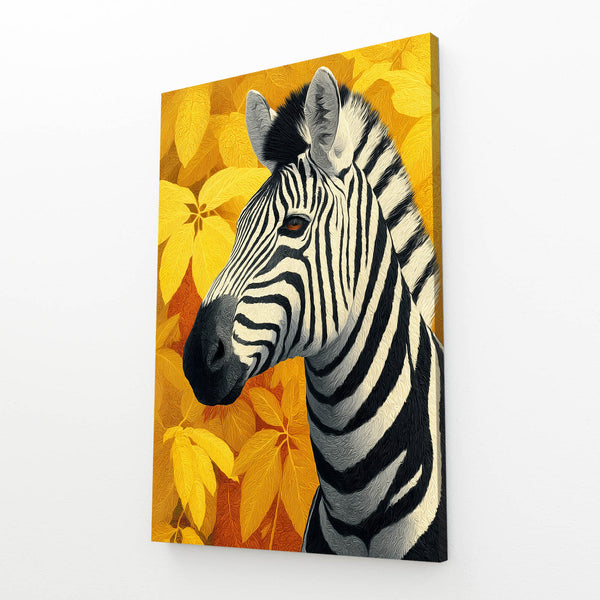 Floral Zebra Wall Art