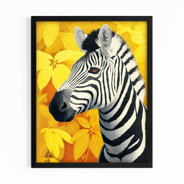 Floral Zebra Wall Art