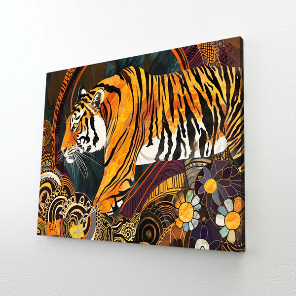 Flower and Tiger Wall Art | MusaArtGallery™