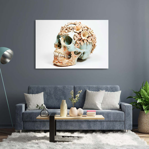 Flower Face Skull Art | MusaArtGallery™