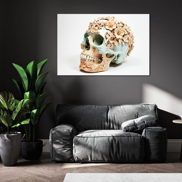 Flower Face Skull Art | MusaArtGallery™