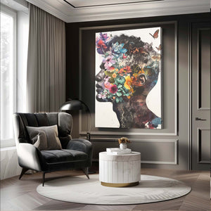 Flower Face Trippy Art | MusaArtGallery™