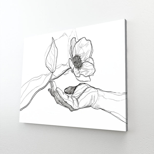 Flower Hand Line Art | MusaArtGallery™