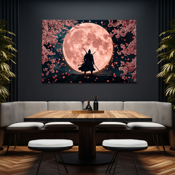 Flower Moon Samurai Art