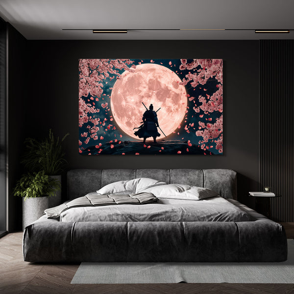 Flower Moon Samurai Art