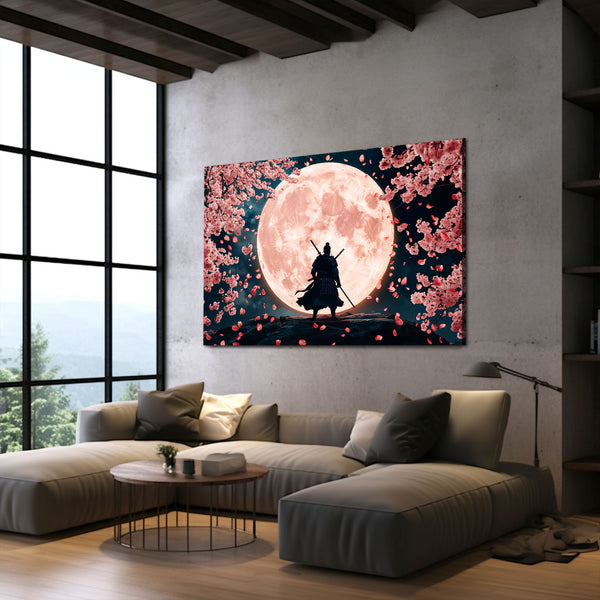 Flower Moon Samurai Art