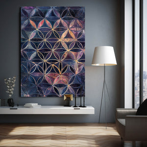 Flower Of Life Art On Canvas