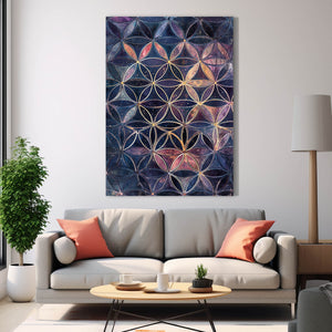 Flower Of Life Art On Canvas