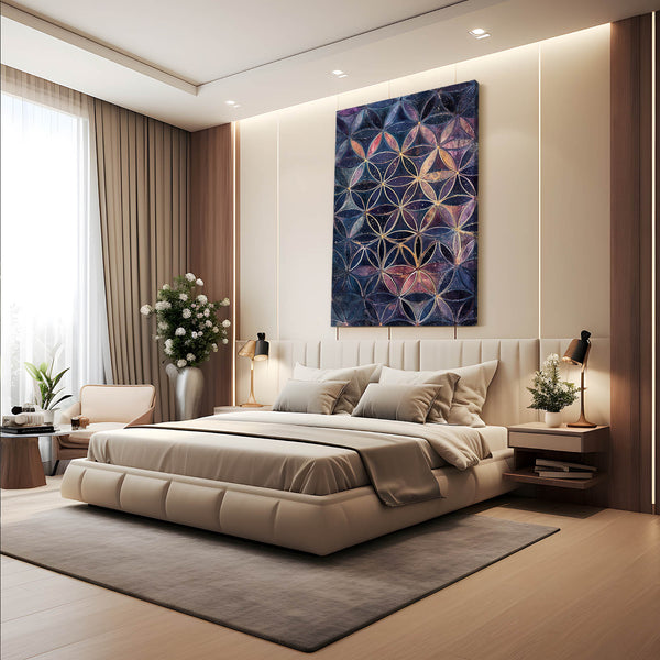 Flower Of Life Art On Canvas