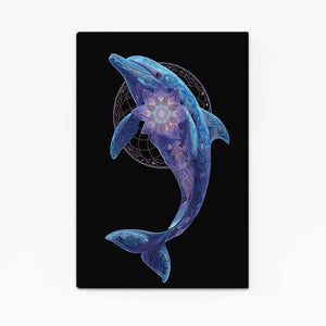 Flower Of Life Dolphin Art