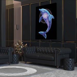 Flower Of Life Dolphin Art