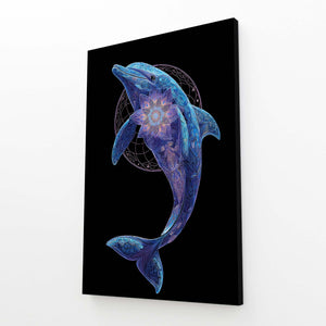 Flower Of Life Dolphin Art