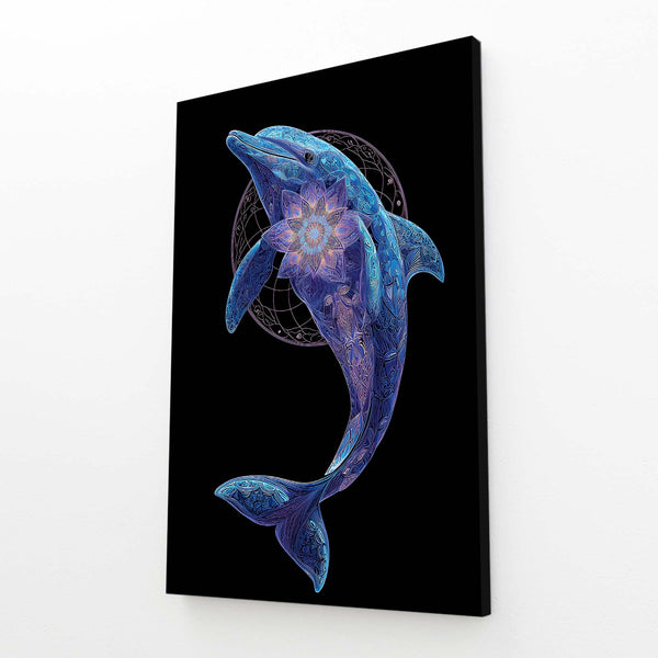Flower Of Life Dolphin Art