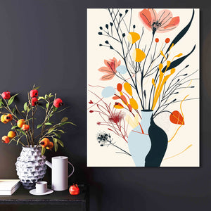 Flower Pot Boho Wall Art | MusaArtGallery™