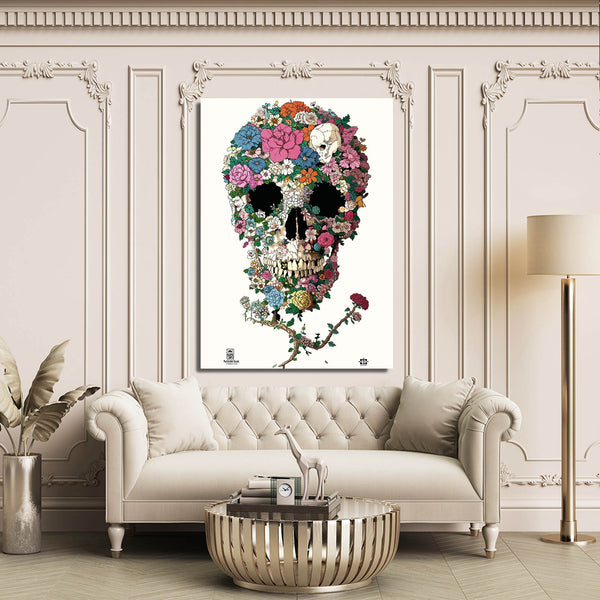 Flower Skull Art | MusaArtGallery™