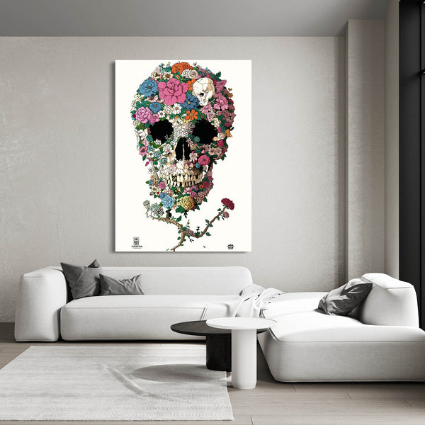 Flower Skull Art | MusaArtGallery™
