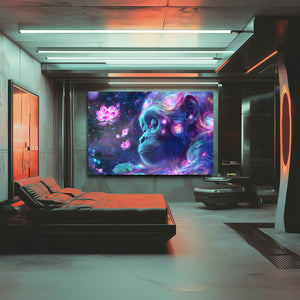 Flowered Monkey Art