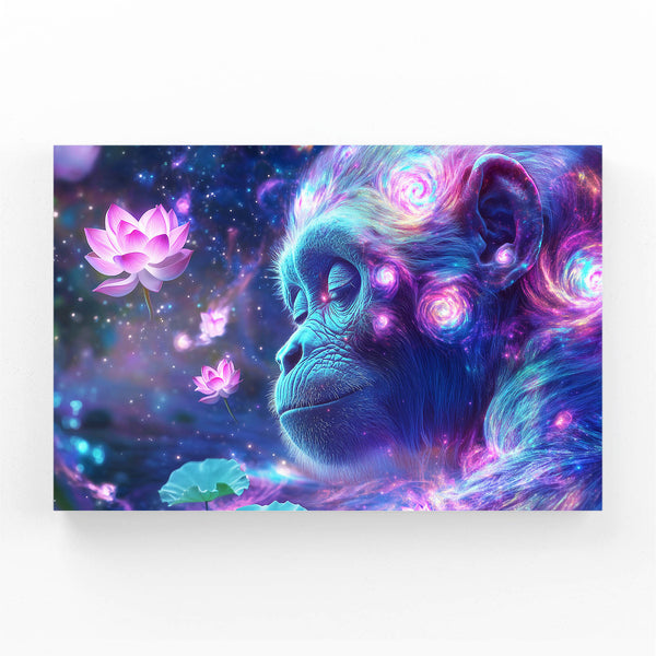 Flowered Monkey Art