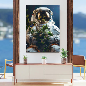 Flowers Astronaut Art  | MusaArtGallery™