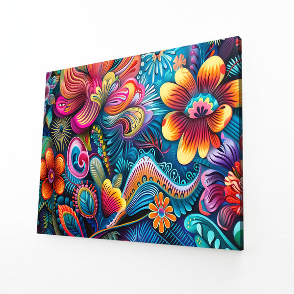 Flowers Fantasy Mexican Wall Art | MusaArtGallery™