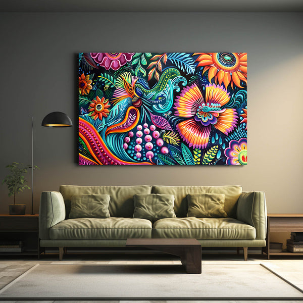 Flowers Harmony Mexican Wall Art | MusaArtGallery™