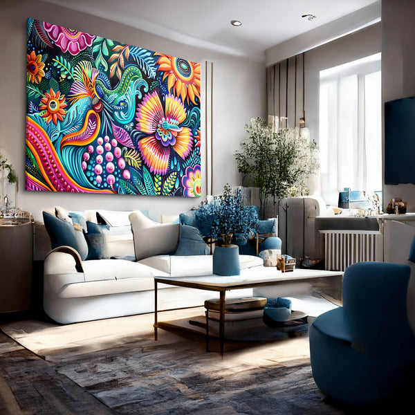 Flowers Harmony Mexican Wall Art | MusaArtGallery™