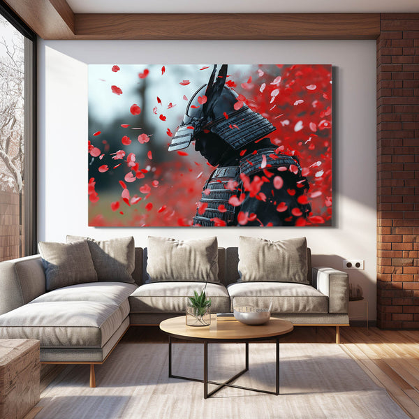 Flowers Samurai Wall Art