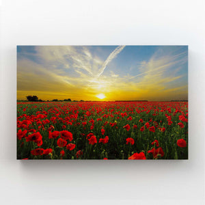 Flowers Sunset Wall Art | MusaArtGallery™