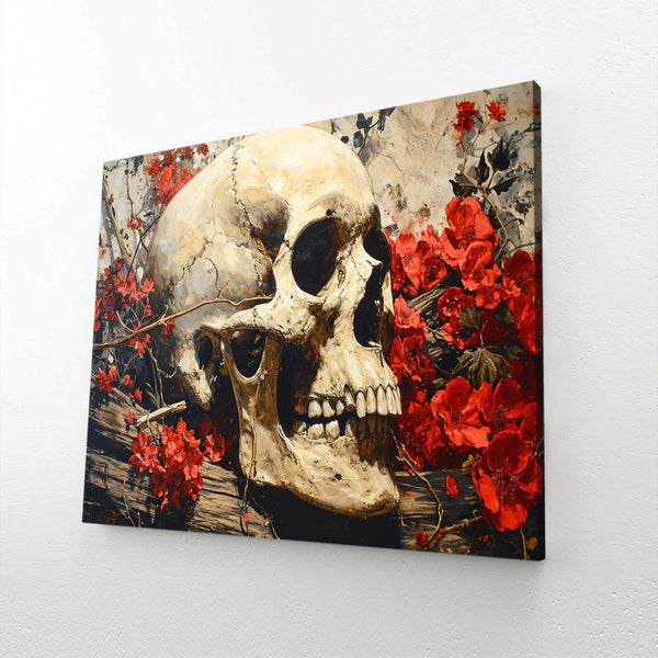 Flowers with Skull Wall Art | MusaArtGallery™