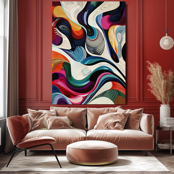 Flowing Curves Mexican Wall Art | MusaArtGallery™