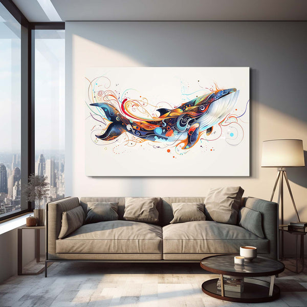 Flowing Harmony Whale Art | MusaArtGallery™