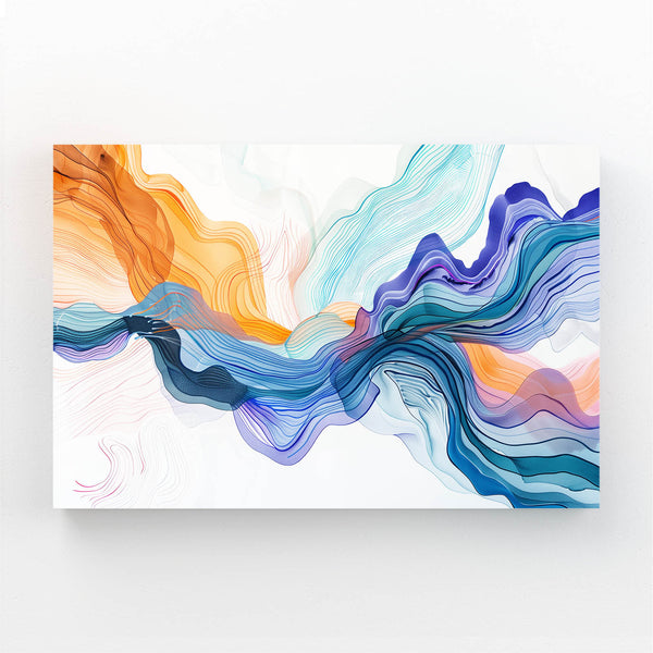 Flowing Waves Abstract Art | MusaArtGallery™