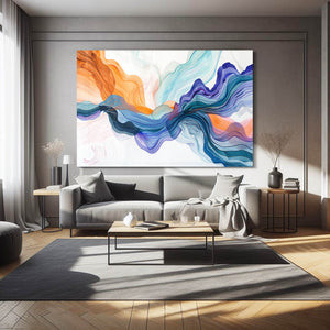 Flowing Waves Abstract Art | MusaArtGallery™