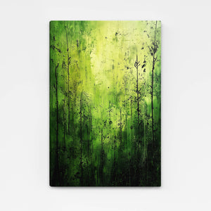 Forest Bloom Green Abstract Art | MusaArtGallery™