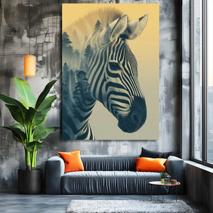 Forest Zebra Wall Art
