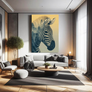 Forest Zebra Wall Art