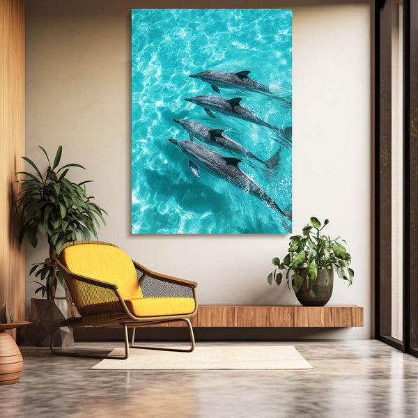 Four Dolphin Art